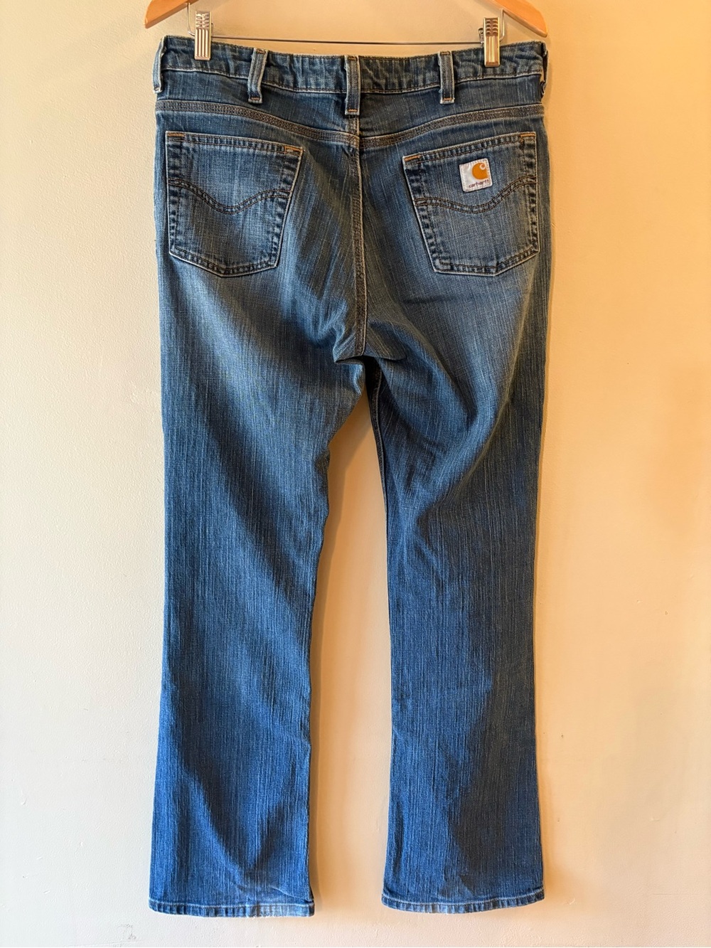 Carhartt Women's Bootcut, Y2K,Mid Rise, Jeans, Sz W 33-34, 32 Leg.